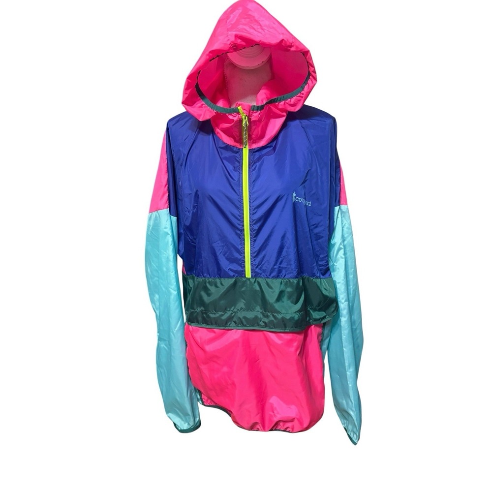 Cotopaxi Teca Technical Windbreaker, Half Zip Hooded Pullover, Men's XXL
